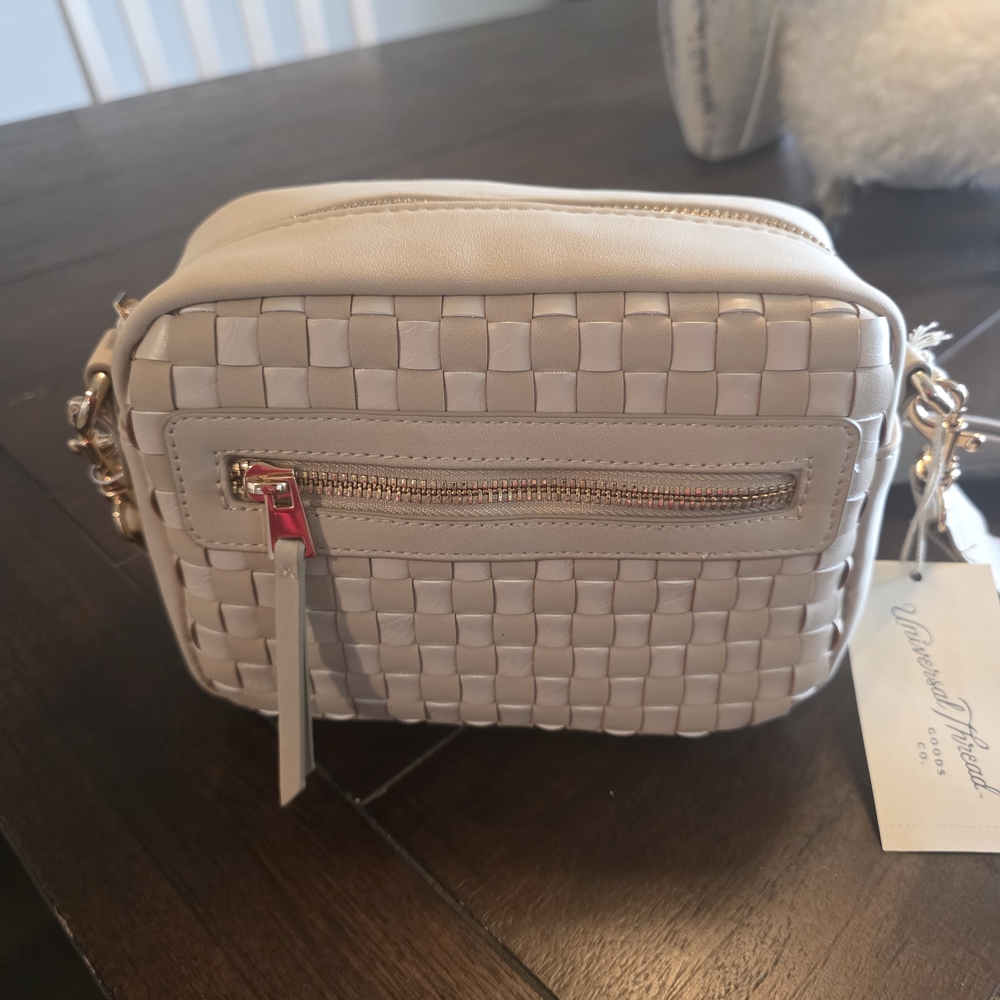 Universal Thread Cream Woven Crossbody Bag